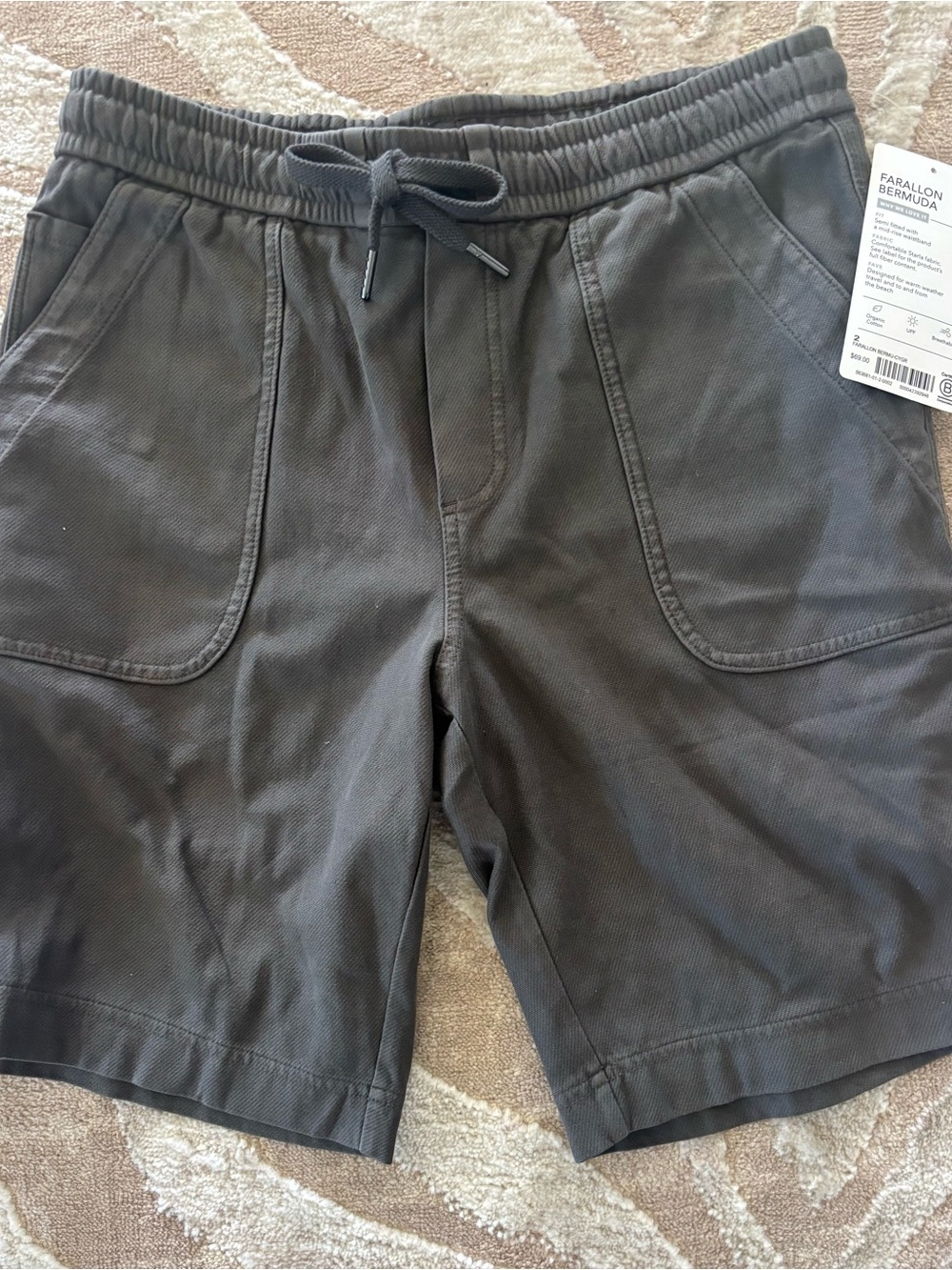 Athleta Women’s Drawstring Bermuda Shorts - Gray